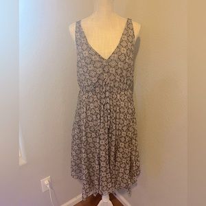 Michael Kors Brown Print Dress - Size L Effortlessly Chic in Earthy Tones